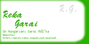 reka garai business card